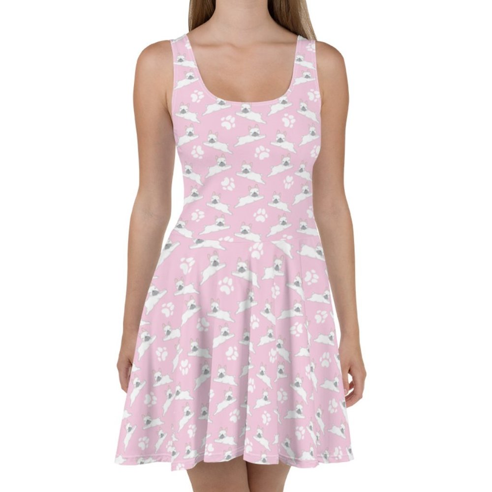 Cute Dog Bulldog Paw Dress